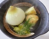 新玉ねぎの丸ごとスープ作り方3写真