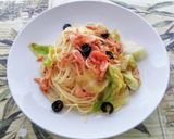 春キャベツと小エビのパスタ作り方7写真