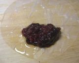 イチゴ大福風生春巻き作り方1写真