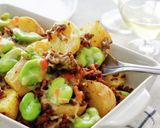 そら豆と新じゃがのカレーチーズ作り方1写真