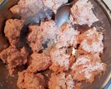 ふわふわ簡単。豚つくねのすき焼風丼作り方4写真