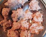 ふわふわ簡単。豚つくねのすき焼風丼作り方4写真