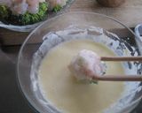 えび乗せブロッコリーのてんぷら作り方4写真