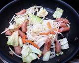 超簡単！焼きうどんにレトルトカレー！！作り方4写真