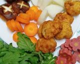 鶏から揚げの治部煮風作り方1写真