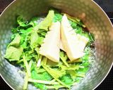 なばなとたけのこの味噌汁作り方4写真
