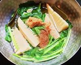なばなとたけのこの味噌汁作り方6写真
