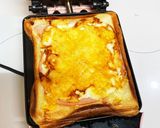 ＊美味＊ハムエッグカリカリチーズトースト作り方6写真