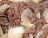 玉ねぎたっぷり！新玉牛丼【食遺産】作り方4写真