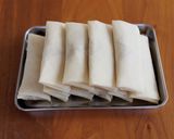 たけのこと豚肉のパリパリ春巻き。作り方4写真
