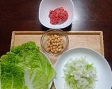 甘辛ミンチの白菜包み作り方1写真