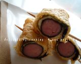 おからとウインナーの油揚げロール♬作り方7写真