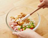 焼おにぎりで作るタブレ風サラダ作り方3写真