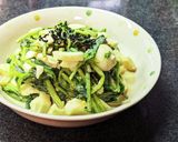 ほうれん草大量消費！焼肉のタレで卵サラダ作り方7写真