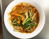 お一人様☆野菜たっぷりメンチニラ玉とじ丼作り方14写真