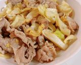 豚肉とキャベツのめんつゆオイスター炒め作り方3写真