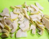 たけのことインゲンのコーンバター醤油炒め作り方4写真