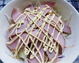 簡単コンビニ野菜で、ハムサラダ作り方5写真