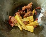 竹の子と鶏レバーのスパイシー揚げ和え作り方5写真
