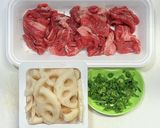 牛こま肉とレンコンの甘辛煮作り方1写真