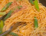 小エビとアスパラ、新玉葱のスパゲッティ作り方7写真