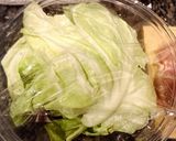 キャベツ巻き巻き鶏肉ロール、ソース付き。作り方1写真