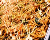 簡単♡一石二鳥de焼肉☆焼きそば作り方6写真