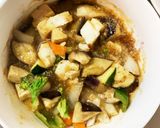 肉無豆腐コク旨濃厚焼肉のたれ味野菜炒め作り方17写真