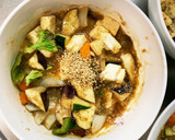 肉無豆腐コク旨濃厚焼肉のたれ味野菜炒め作り方18写真