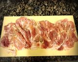 キャベツ巻き巻き鶏肉ロール、ソース付き。作り方2写真