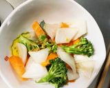 お一人様☆野菜たっぷりさっぱり中華ドリア作り方8写真