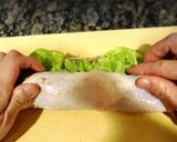 キャベツ巻き巻き鶏肉ロール、ソース付き。作り方5写真