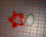 簡単♪デコ弁キッドちょいデカで星型うずら作り方1写真