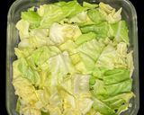 レンジで簡単　コンビーフ春キャベツ作り方2写真