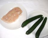 鶏肉胡瓜オイスターソース炒め♪簡単作り方1写真