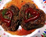 バレンタインデーにも！ハートのハンバーグ作り方7写真