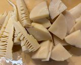 簡単♪筍と豚バラ肉の煮物／甘辛煮作り方1写真