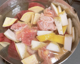 レモンの皮がおかずに❣鶏とさつま芋茹で作り方3写真