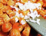 野蒜塩漬けアレンジ-焼売-チリソース作り方4写真