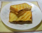 レンチンで焼き卵ハムサンド：お手軽です作り方9写真