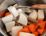 ほろほろ&栄養満点！鶏肉と根菜の煮物作り方5写真