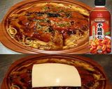 美味ドレと干焼蝦仁＆チーズでお好み焼き！作り方1写真