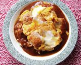再現！名代富士そばのカレーかつ丼♪作り方1写真