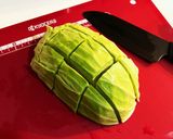 キャベツとしめじと長葱と豚バラの炒めもの作り方1写真