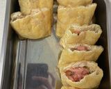 鶏ひき肉と大葉のたぬき焼き作り方2写真