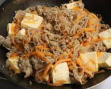 美味★豚小間糸こん焼き豆腐人参の味噌炒め作り方7写真