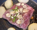 豚肩ロースガーリックステーキ作り方3写真