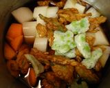 副菜～大根と練り天の煮物作り方3写真
