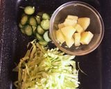 給食の「キャベツとパインのサラダ」♡5分作り方1写真