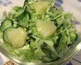 給食の「キャベツとパインのサラダ」♡5分作り方4写真